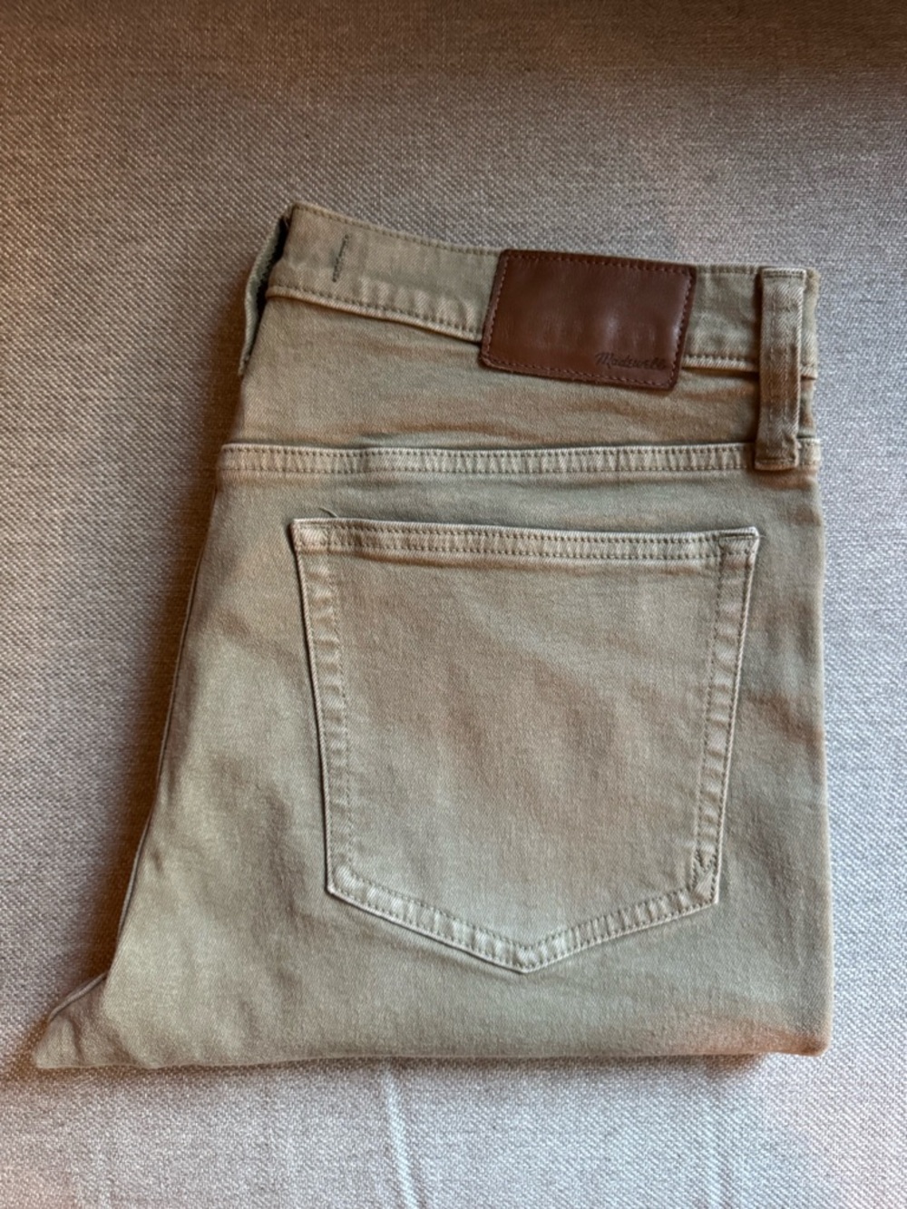 Madewell Tan Skinny Fit Denim, Size 34x30